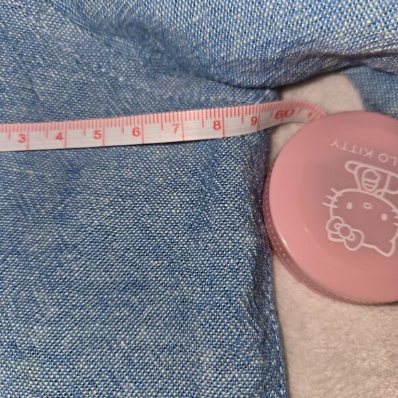 ORVIS Shirt Women’s Button Up Blouse Top Long Sleeve Linen Blend Blue XL - Picture 10 of 12